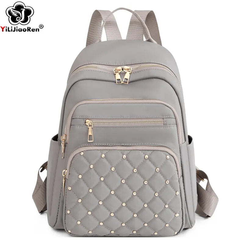 Mochila de nylon para mulheres, Bolsa de ombro, Mochila de viagem, moda feminina, alta qualidade