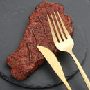 Louça de aço inoxidável, preto, dourado, faca, garfo de frutas, colher, talheres, utensílios de cozinha, 30pcs