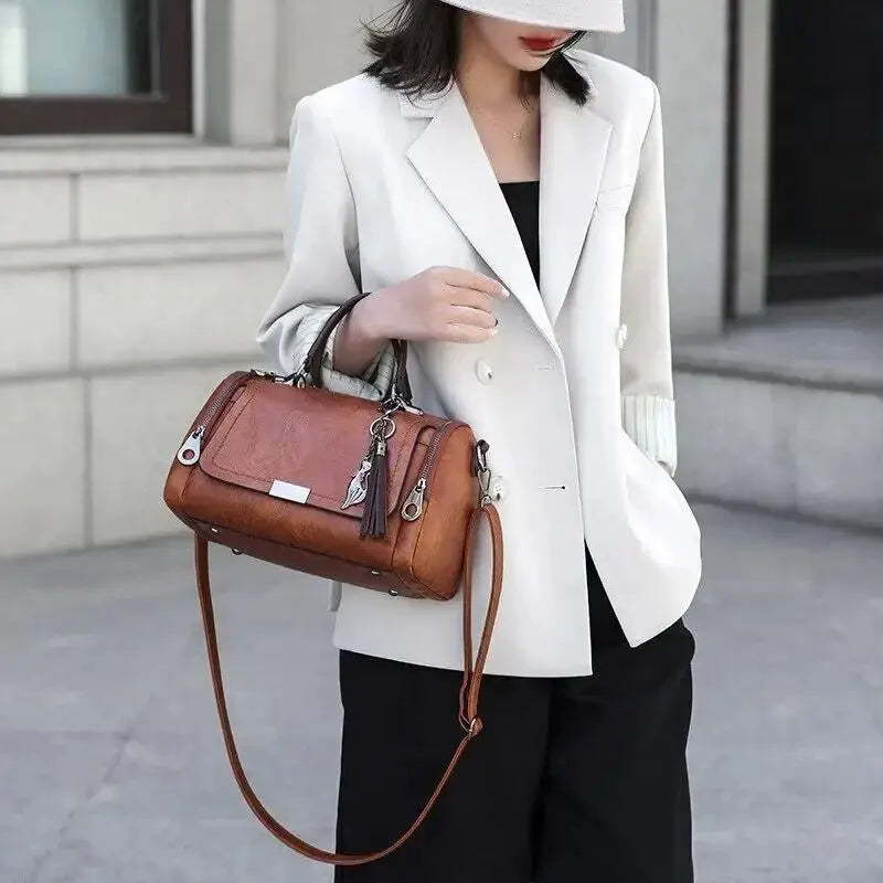 Bolsa de Ombro de Grande Capacidade Feminina, Fashion Com Alça Removível