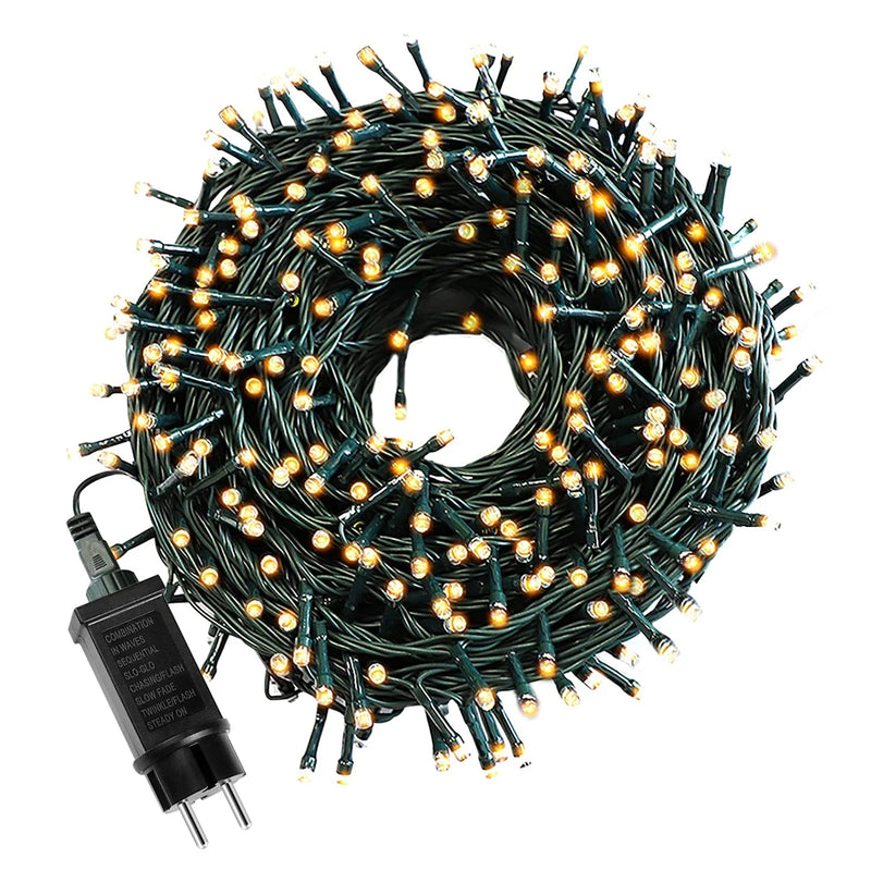 Luzes de Fada LED à Prova d'Água 50M/100M 24V - Decoração de Natal para Jardim, Festa e Ambiente Externo