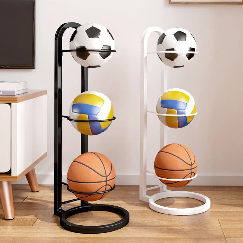 Suporte Organizador de Bolas em Aço Carbono – Praticidade e Economia de Espaço