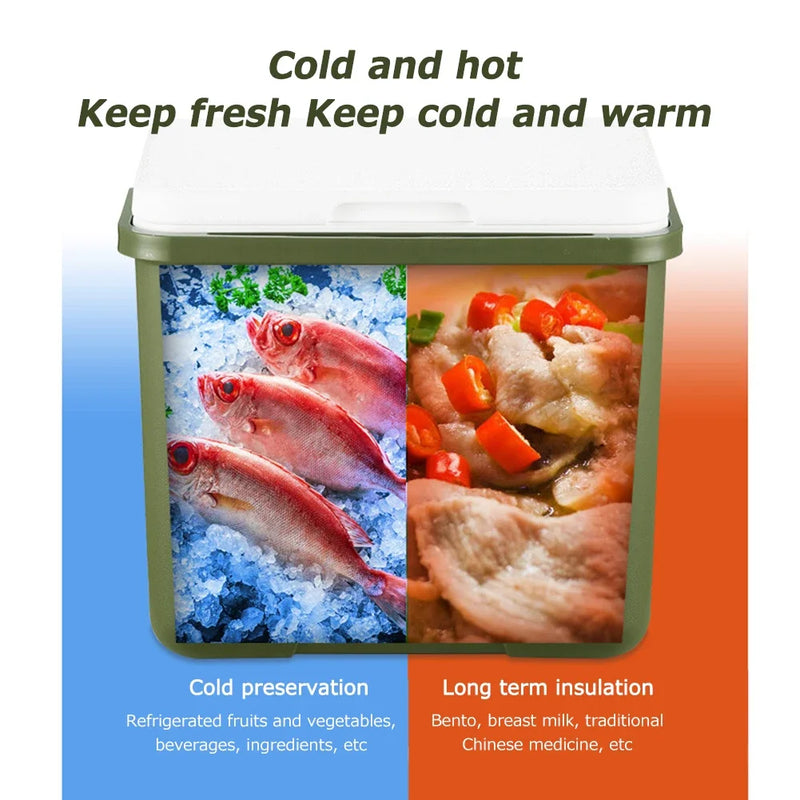 Mini Geladeira Portátil 2 em 1 para Carros e Casas - Refrigerador e Aquecedor Compacto para Viagens, Piqueniques e Uso Doméstico