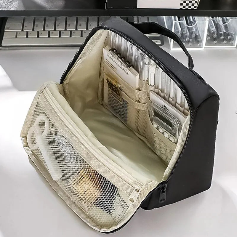 Estojo de Lápis Grande com 9 Camadas e Alta Capacidade - Multifuncional e Prático