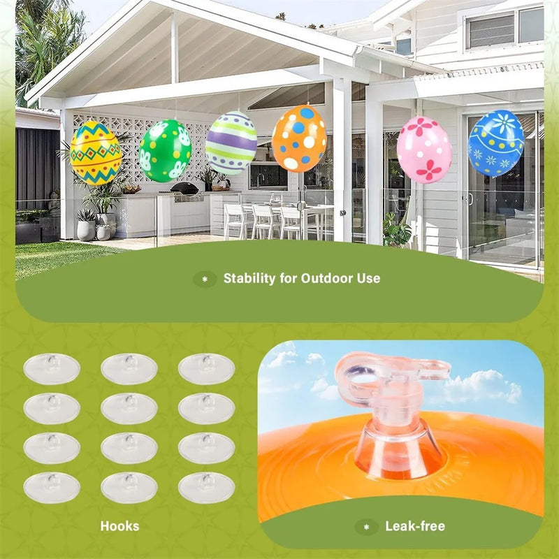 Ovo Gigante Inflável de Páscoa – Decoração de PVC, 35x27cm, Para Jardim, Quintal e Festas