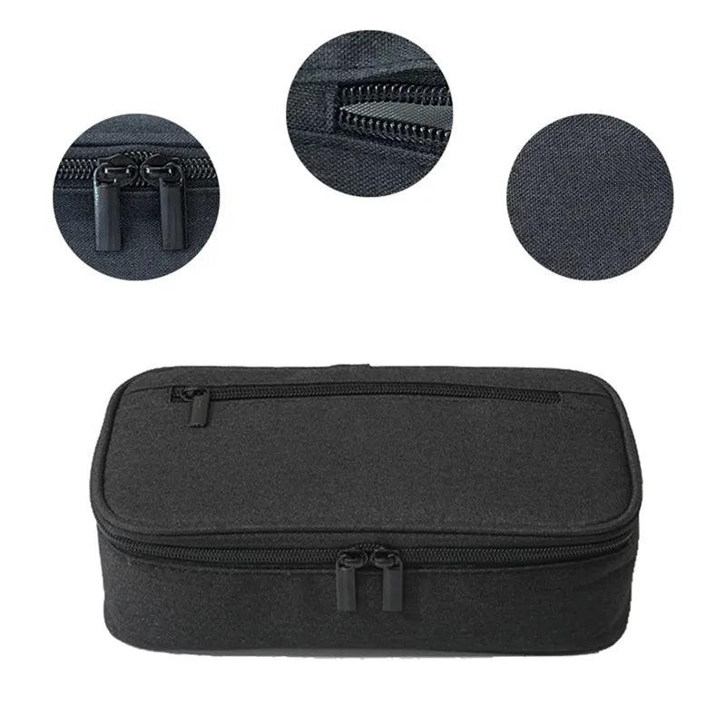 Estojo de Armazenamento para Canetas – Estojo de Lápis 2 Camadas com Grande Capacidade para Maquiagem e Material Escolar