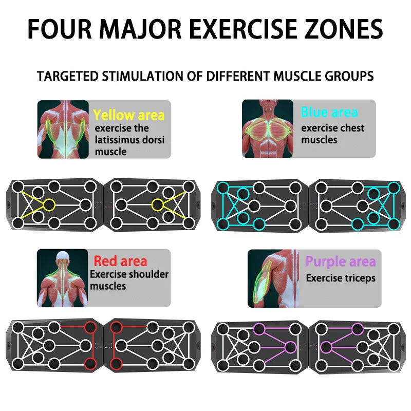 Placa de Flexão Dobrável – Equipamento Multifuncional para Exercícios Musculares
