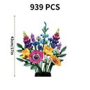 Buquê de Flores Silvestres Blocos de Construção, Decoração de Plantas Criativa Home Desk, Montar Brinquedos, Presente para Menina, Compatível 10313, 939Pcs