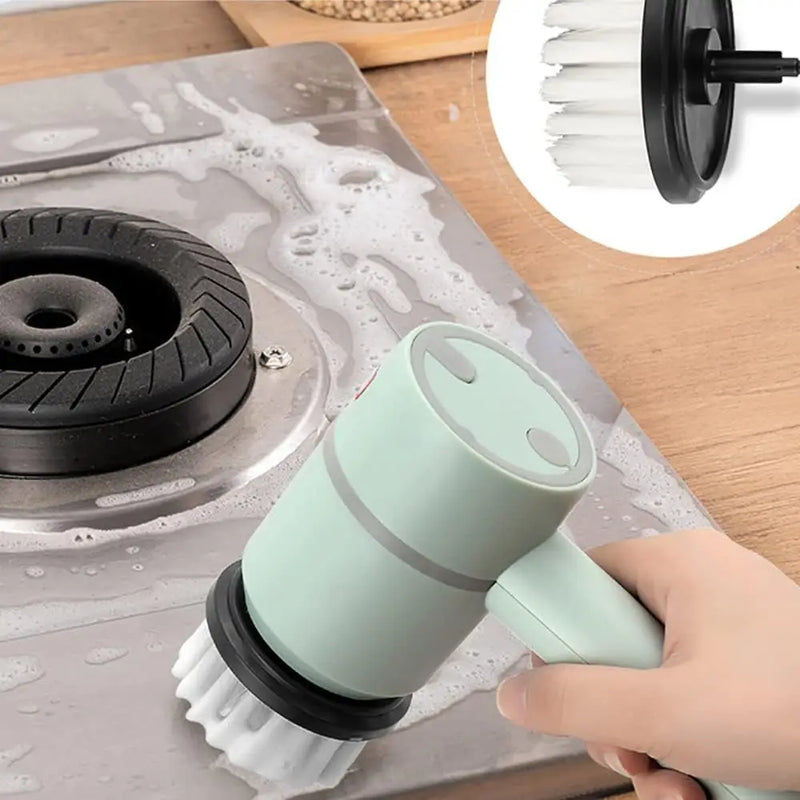 Escova de limpeza automática elétrica, recarregável, portátil, cozinha, lavagem de louça, panela, sapato, garrafa, banheiro, profissional