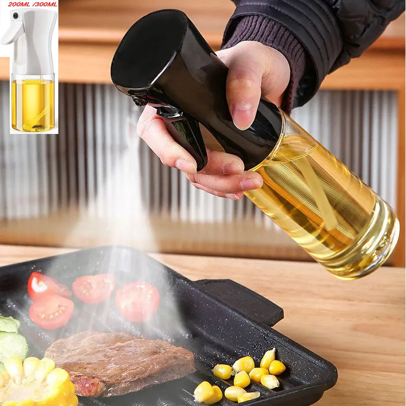Garrafa de óleo spray para cozinha, dispensador de azeite, cozinha, cozimento, 200ml, 300ml