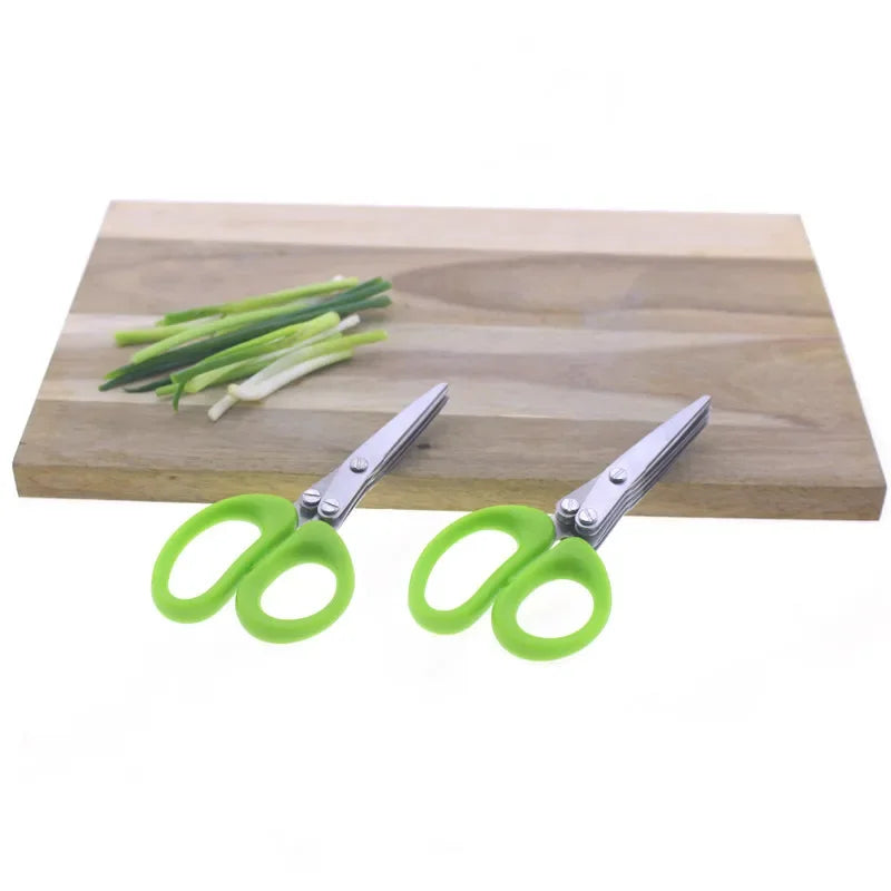 Tesoura para cortar Hortaliça, 3 / 5 camadas, Aço Inoxidável, Utilidade de cozinha, acessórios de cozinha