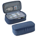 Estojo de Armazenamento para Canetas – Estojo de Lápis 2 Camadas com Grande Capacidade para Maquiagem e Material Escolar