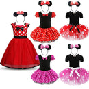 Vestido de balé para bebês, Minnie, infantil, roupa de festa infantil