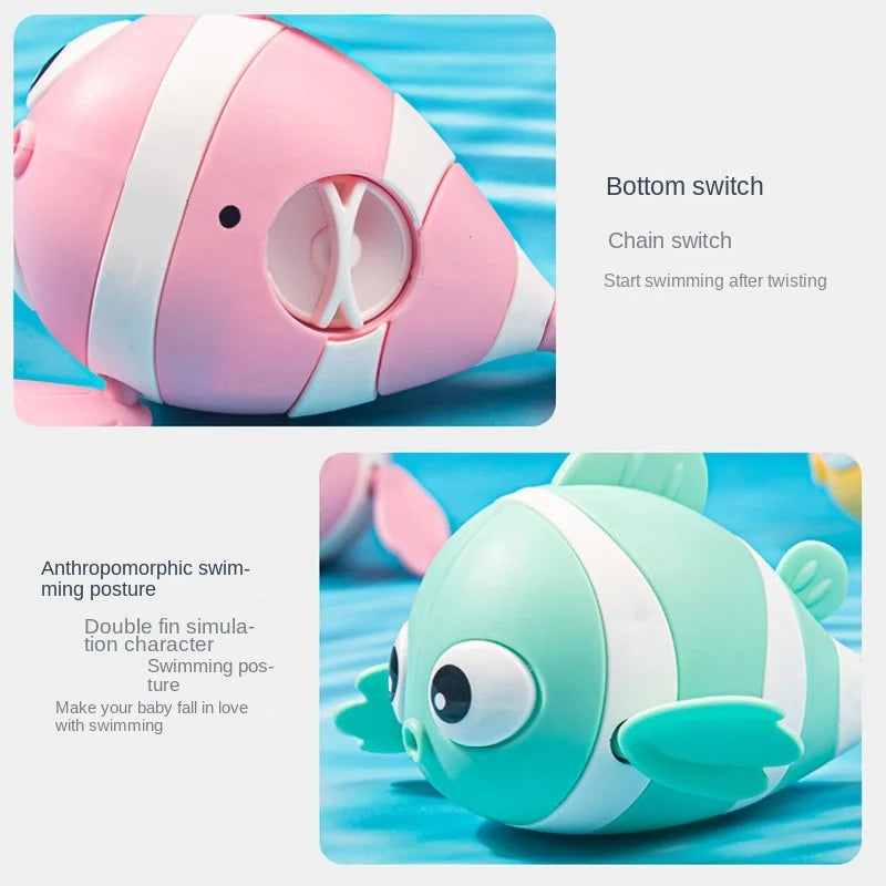 Brinquedos bonitos de banho de peixe para crianças e bebês, Natação, Animais, Brincadeira na Água