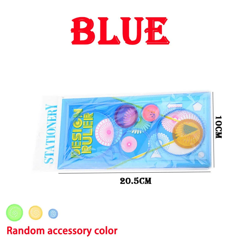 Conjunto de Estênceis de Desenho Geométrico Spirograph – Criatividade e Educação para Crianças