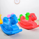Cavalo de Balanço integrado monocromático para crianças, cavalo de madeira, presente de um ano, jardim de infância, treinamento sensorial, cavalo de balanço.