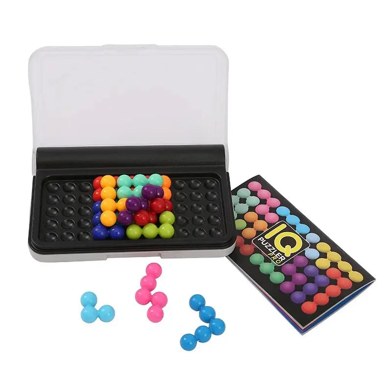 Quebra-cabeça 3D clássico para crianças, jogo de tabuleiro com pirâmide, pérolas, matemática, matemática, brinquedos montessori, presentes, quebra-cabeça, iq, 120 quebra-cabeças