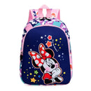 Mochila infantil Disney - Mickey e Minnie, bolsa multifuncional de desenhos animados, mochila infantil, novo