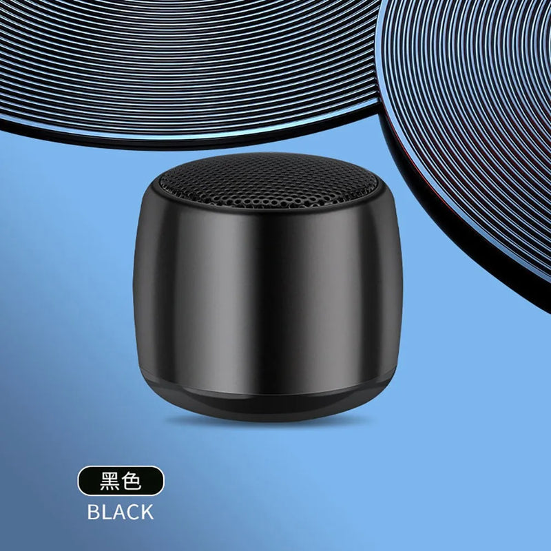 Mini alto-falante portátil sem fio, bluetooth, 34mm, portátil, áudio, caixinha de som