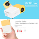 SALANGE-YG300 Pro Mini Projetor LED, Portátil, 1080P, Full HD, Áudio, HDMI, USB, Vídeo