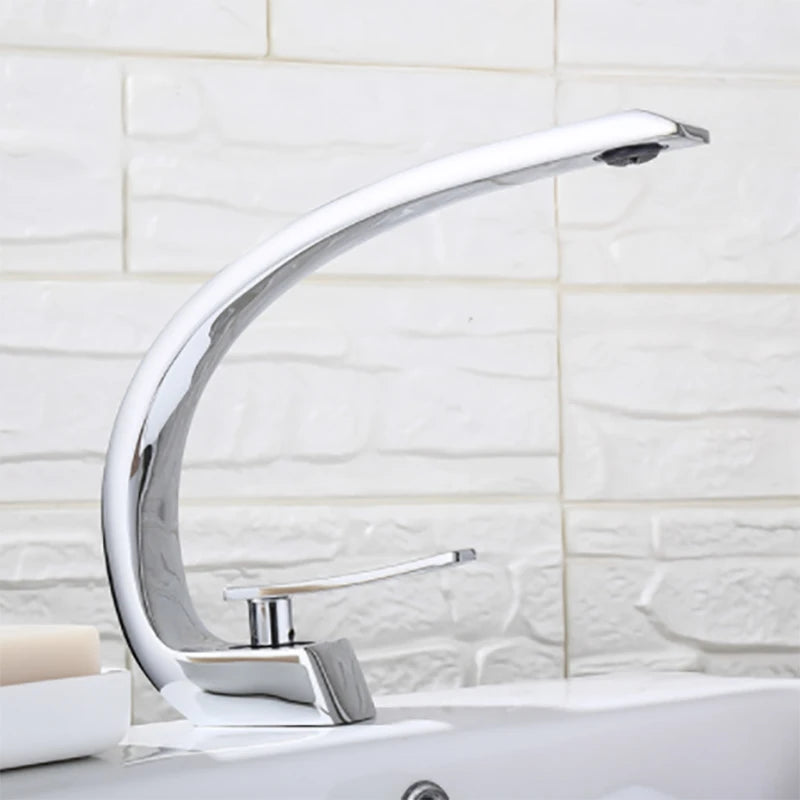 Torneira de lavatório para banheiro, misturador de água fria e quente, torneira para pia, ouro, rosa, branco e preto