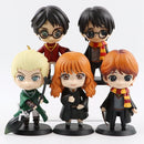 Harry Potter Figura Anime para Crianças, Hermione, Granger, Ron Weasley, Action PVC Modelo, Figurinhas Colecionáveis, Presentes, 3-10Pcs por Conjunto