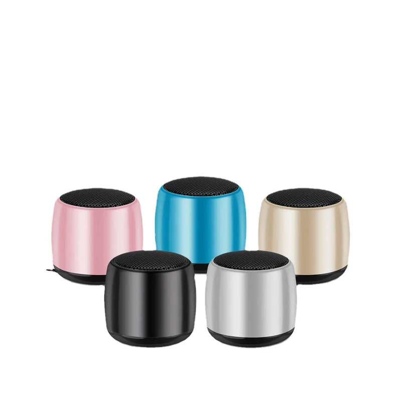 Mini alto-falante portátil sem fio, bluetooth, 34mm, portátil, áudio, caixinha de som