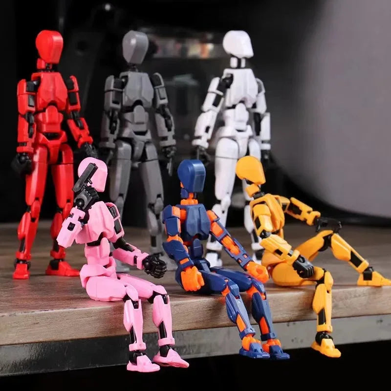 Boneco Robô Articulado com Múltiplas Juntas - Action Figure 3D, Mannequin com Personagens Divertidos para Jogos e Brincadeiras entre Pais e Filhos