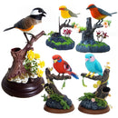 Aves decorativas, controle de voz e som, para gaiola de pássaros, brinquedo para animais, jardim, presentes de brinquedo para crianças