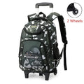 Mochila Escolar Infantil com Rodinhas para Meninos – Mochila Trolley com Rodas