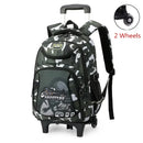 Mochila Escolar Infantil com Rodinhas para Meninos – Mochila Trolley com Rodas