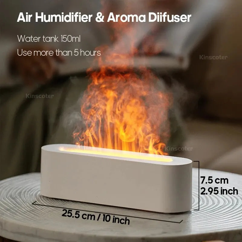 Difusor de aroma RGB, umidificador, USB, purificador de ar para o quarto com 7 cores