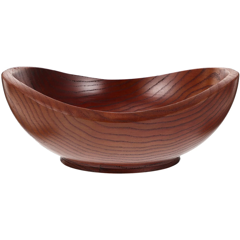 Tigela de madeira para salada, frutas, lanche, decorativo, Suprimentos para casa
