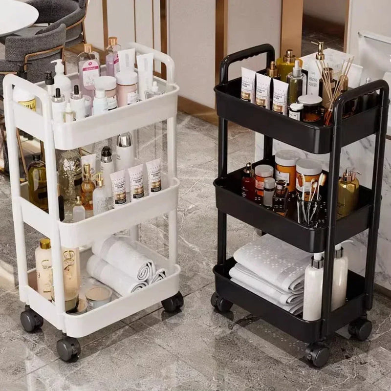 Rack multifuncional com Rodas, Carrinho Organizador, Acessórios para Casa
