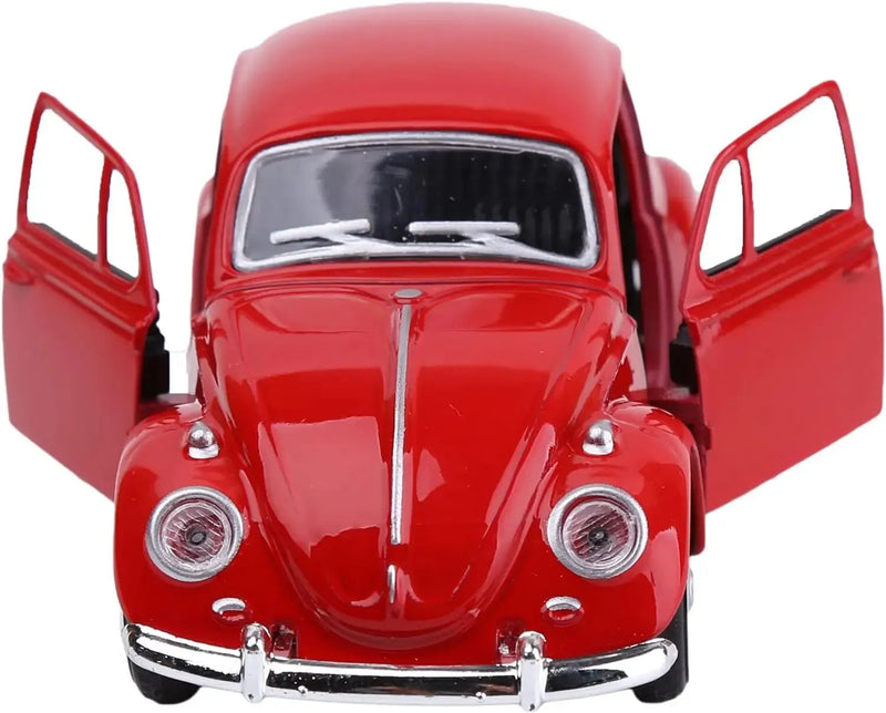 Mini carro de brinquedo escala 1:36, brinquedo, colecionável, estilo vintage, vermelho, puxar para trás para acelerar