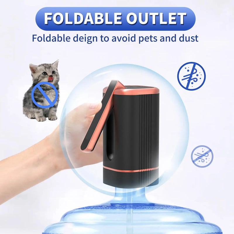 Bomba Dispensadora de Água Elétrica, Universal, Galão, Portátil, USB de carregamento