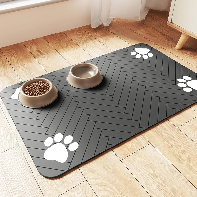 Tapete Absorvente para Alimentação Pet – Antiderrapante e Impermeável