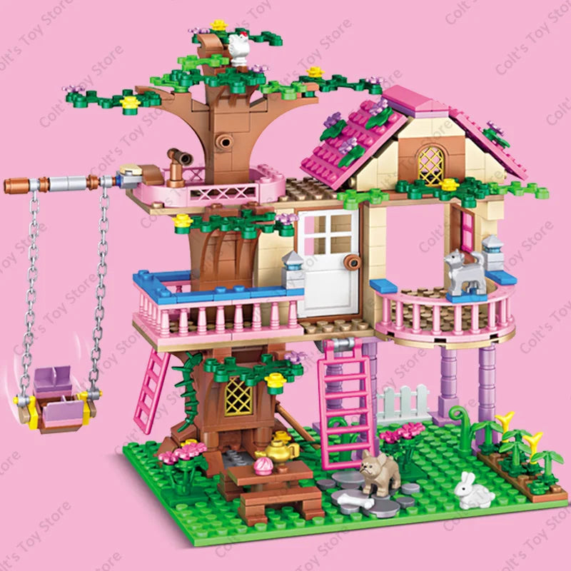 Blocos de Montar Divertidos para Meninas - Construa sua Vila e Castelo com Figuras Clássicas | O Presente Perfeito para Aniversário em 2024!