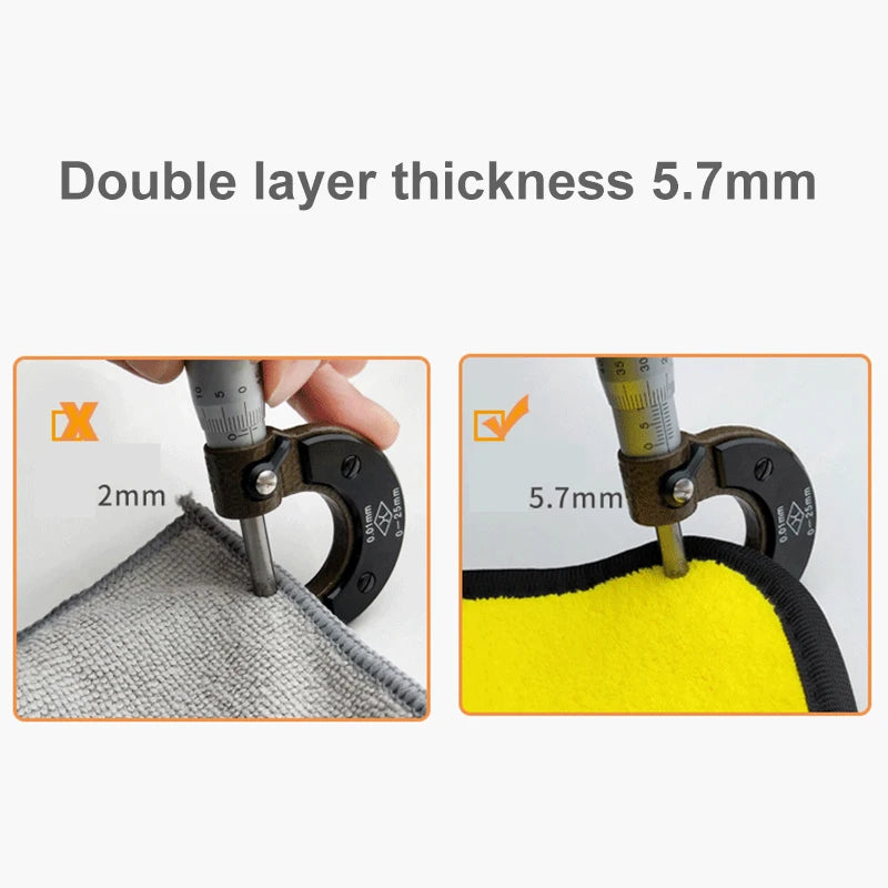 Toalha de microfibra extra macia para lavagem de carro, pano de secagem para limpeza de carro, cuidados com o carro, não arranha, 3 peças, 5 peças, 10 peças
