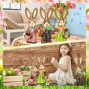 2PCS New Cute Straw Rabbits Bunny Decorations Easter Party Home Garden Wedding Ornament Photo Props Crafts 35cm Cute Home Decor