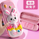 Estojo Escolar 3D EVA de Grande Capacidade – Estojo de Lápis Cartum Fofo para Meninas, Meninos e Crianças