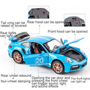 Modelo de brinquedo de carro de liga Turbo S para crianças, corpo de metal, Diecasts, Super Sport, função de licitação, veículos de brinquedos, presentes, 1:32, 911