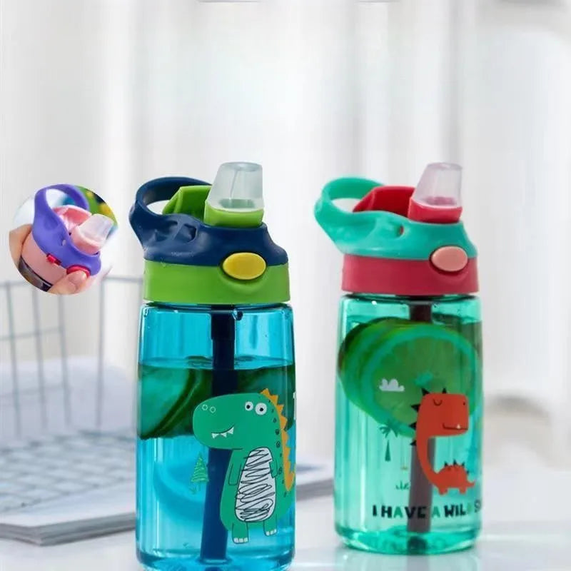 Garrafa de água infantil com canudo para crianças/bebês
