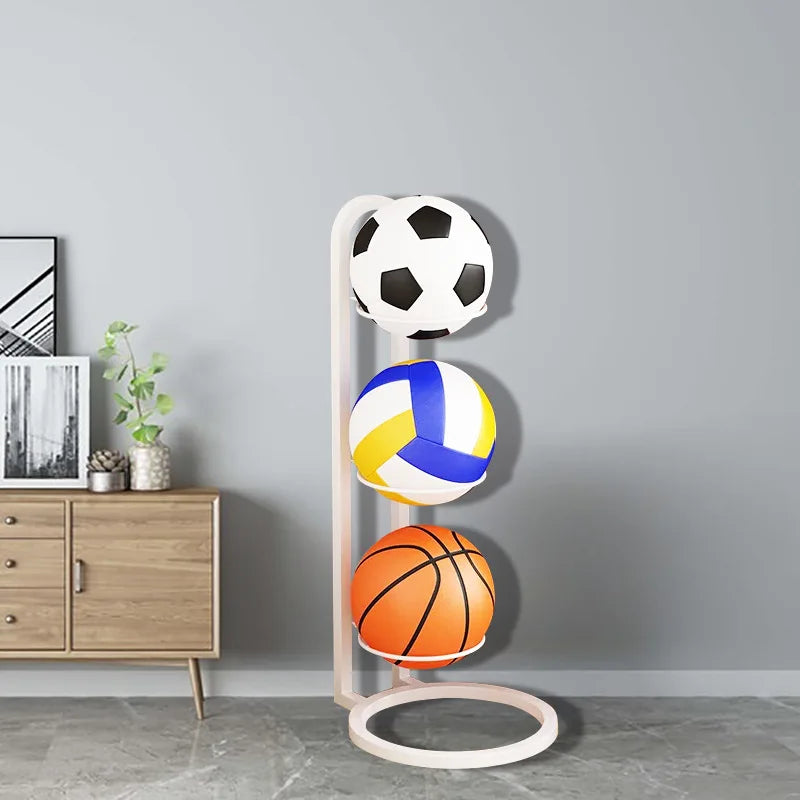 Suporte Organizador de Bolas em Aço Carbono – Praticidade e Economia de Espaço