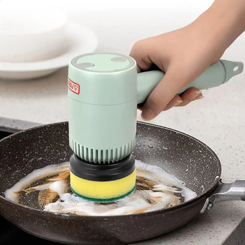 Escova de limpeza automática elétrica, recarregável, portátil, cozinha, lavagem de louça, panela, sapato, garrafa, banheiro, profissional