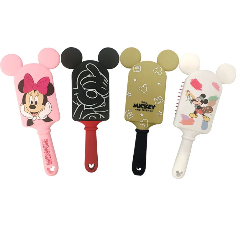 Pentes de Animações da Disney, Mickey, Minnie, desenhos animados, animações, escova de cabelo, massagem, presente