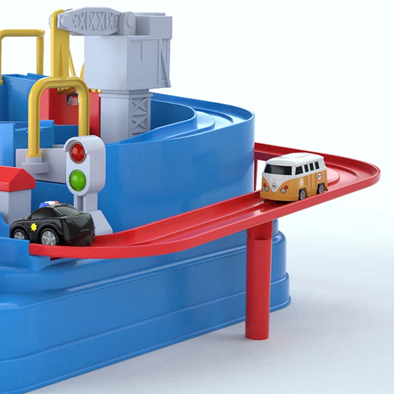 Modelo de vagão de corrida brinquedos educativos para crianças, Pista, Jogo de Aventura, Cérebro, Mecânico, Interativo, Trem, Animais, Espaço, Foguete