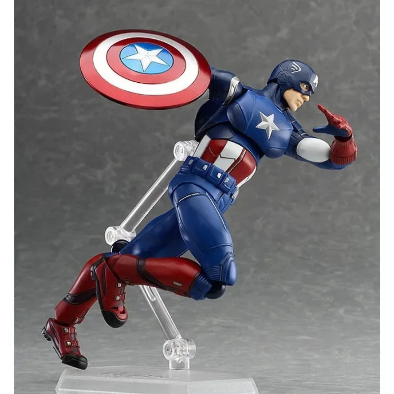 Capitão América conjunto móvel  brinquedos coleção e modelo de desenho animado