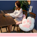 Almofada de pata de gato adorável, almofada em formato de pata de gato, assento aconchegante