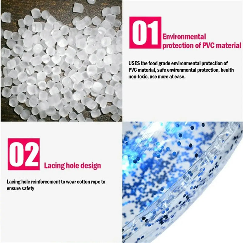 Boia Inflável Transparente para Piscina - Diversão e Segurança na Água