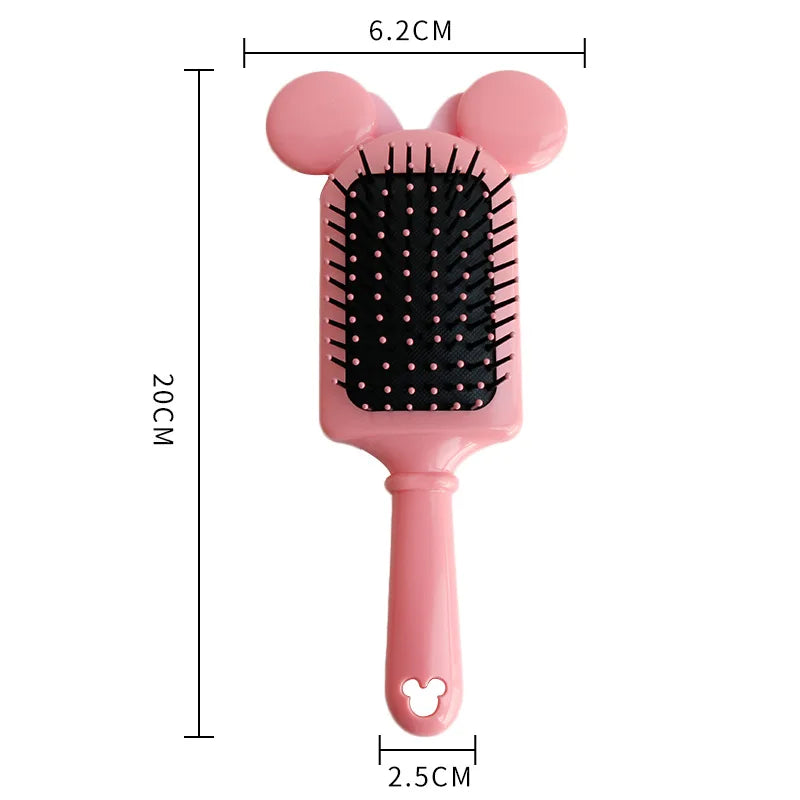 Pentes de Animações da Disney, Mickey, Minnie, desenhos animados, animações, escova de cabelo, massagem, presente